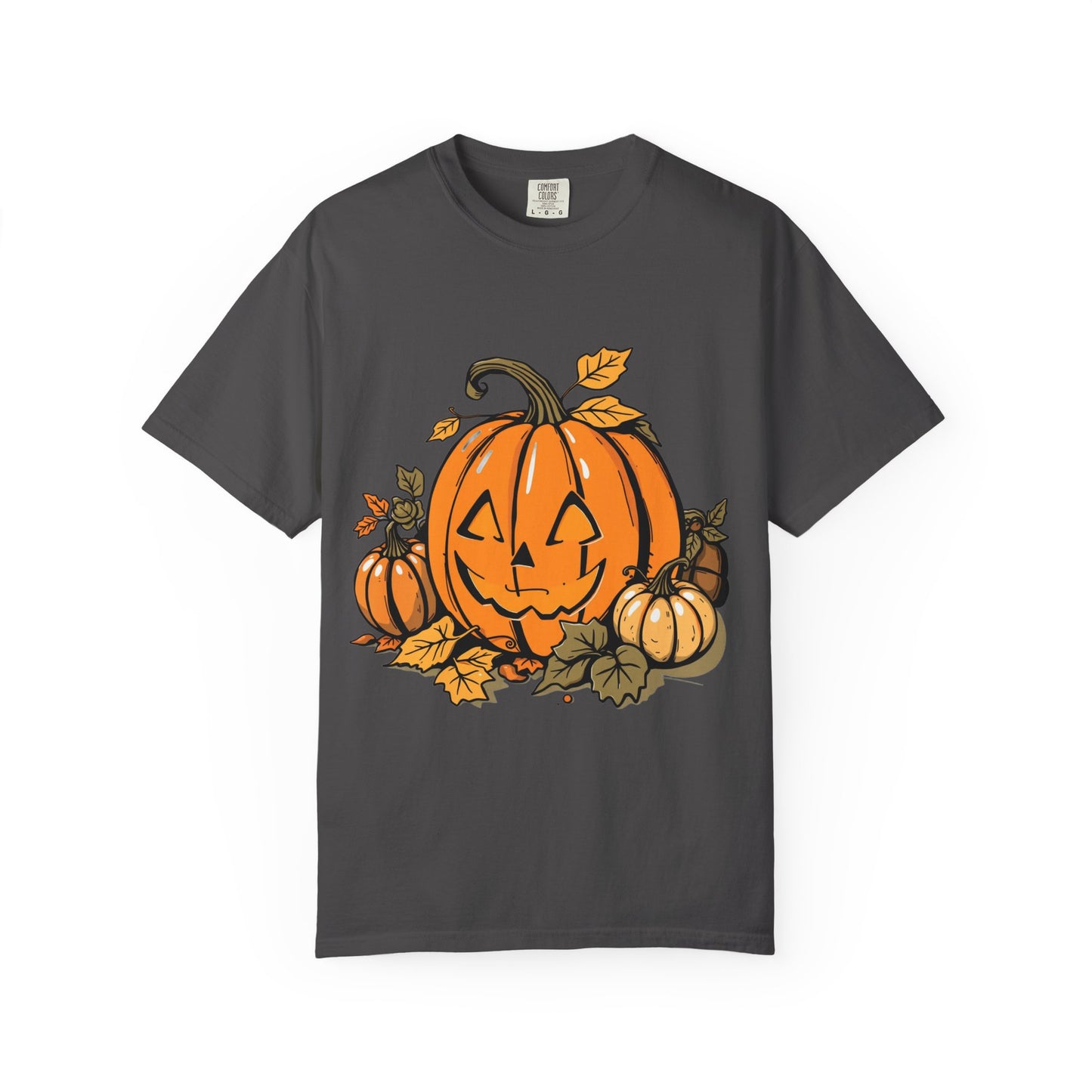 Comfort Colors Pumpkin Shirt | Womens Halloween Fall Graphic Tee