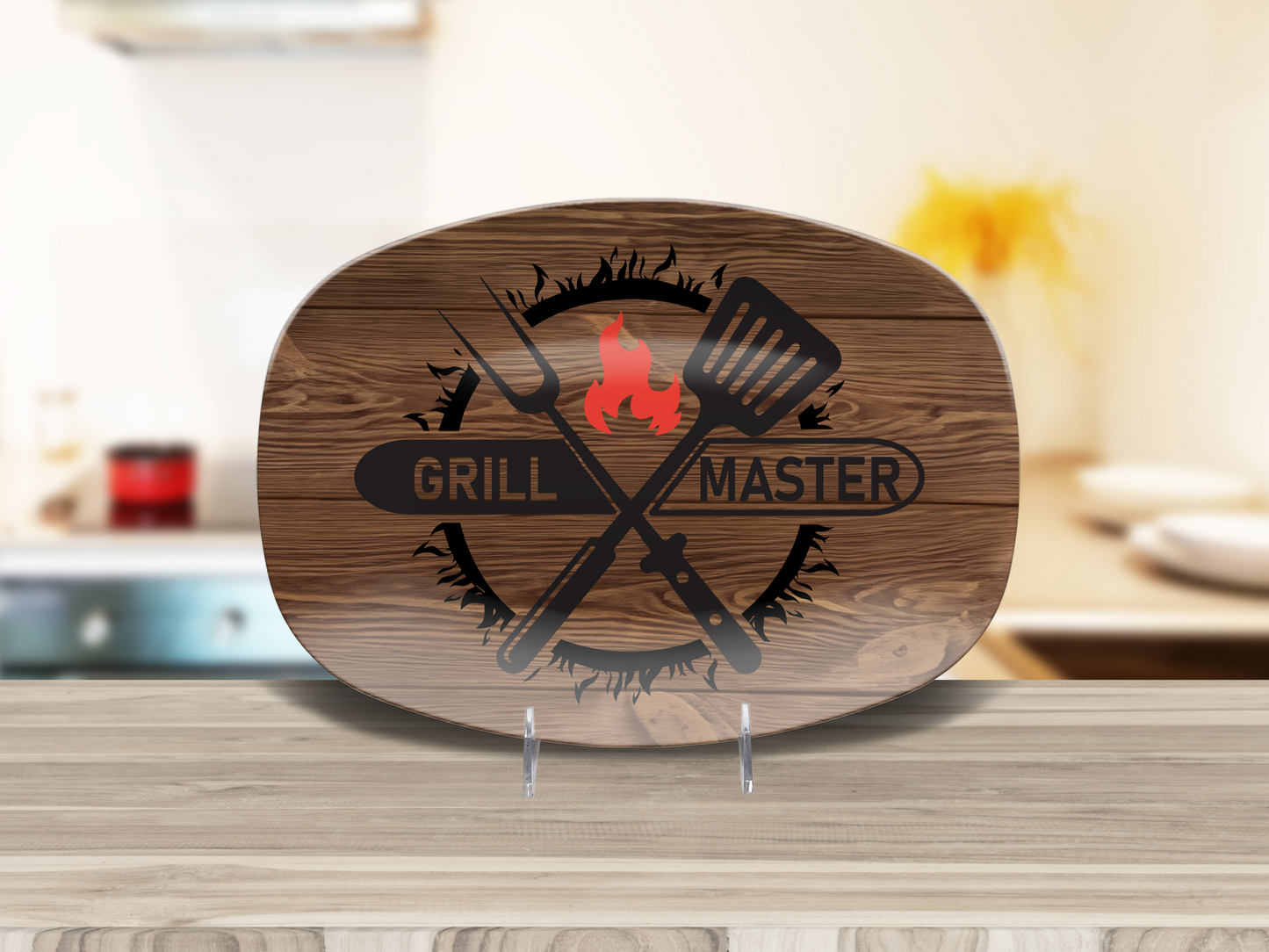 Grill Master Platter for Dad for the Barbecuing God in your Life