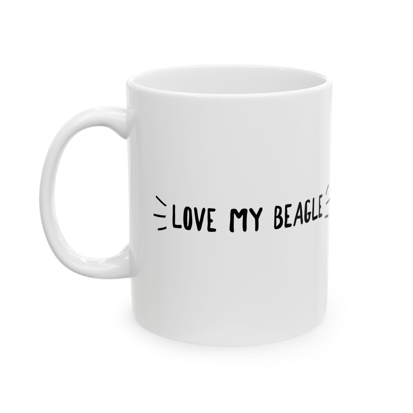 Beagle Love Ceramic Mug (11oz, 15oz)