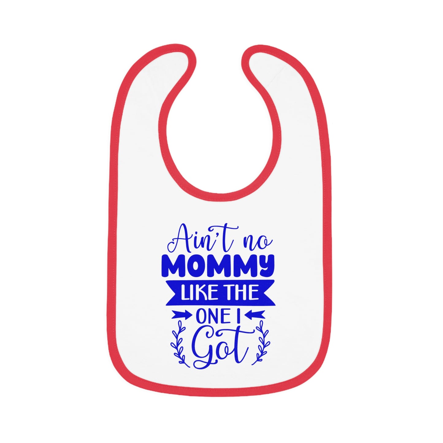 Baby Bibs, Personalized Contrast Trim Bib for Mealtime Fun, Secure Velcro Closure Teething Bibs, Best Baby Gift for New Parents