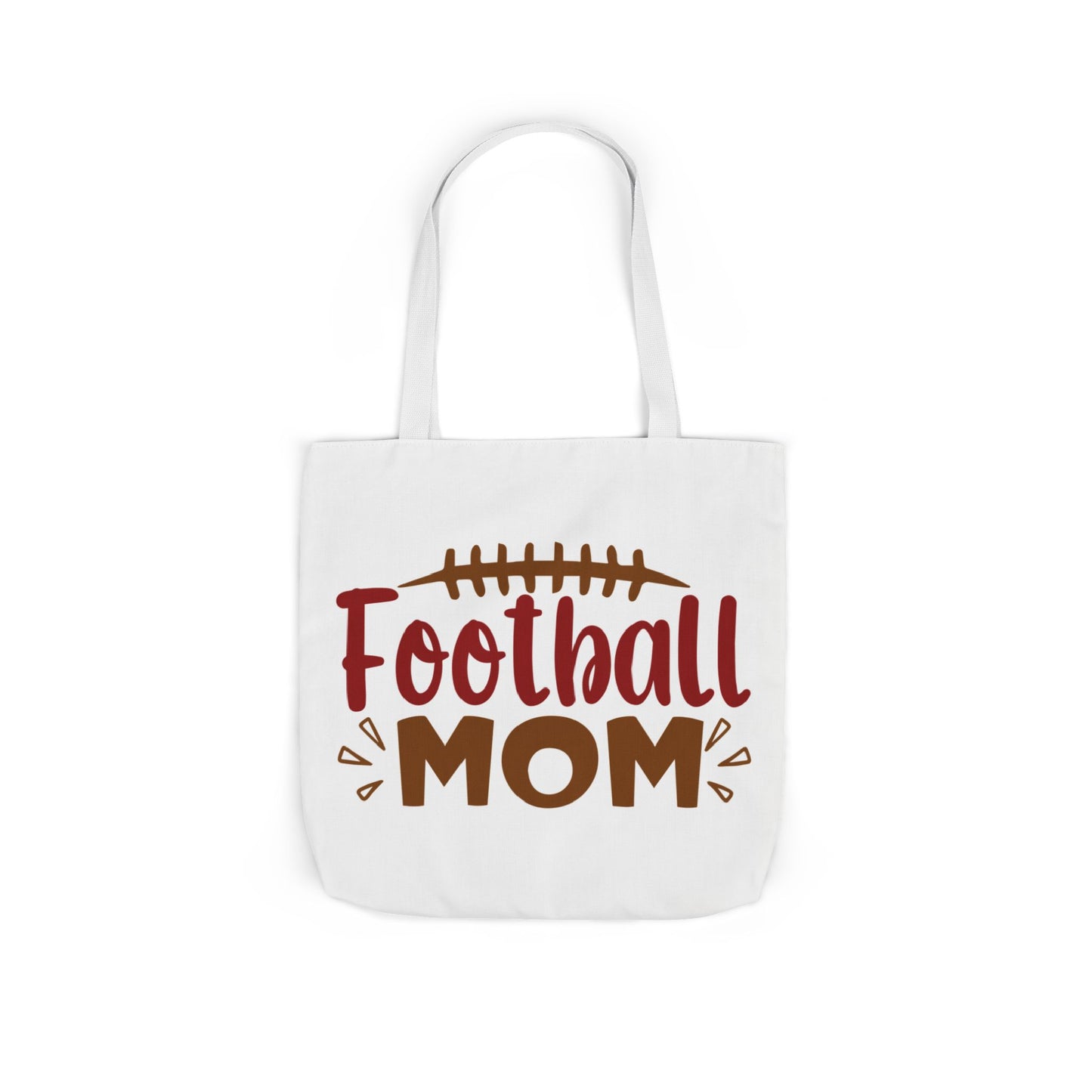 Football Mom Canvas Tote Bag — Game Day Reusable Grocery & Gear Tote