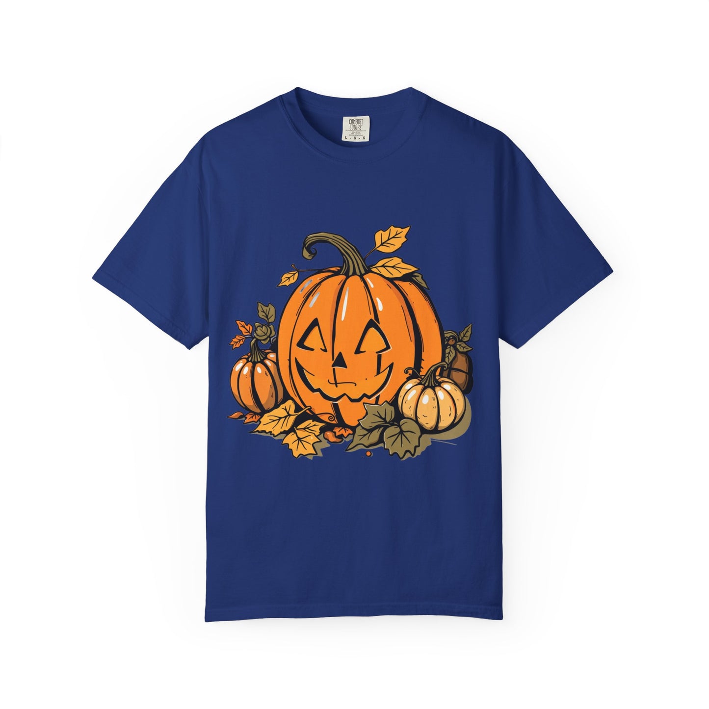 Comfort Colors Pumpkin Shirt | Womens Halloween Fall Graphic Tee