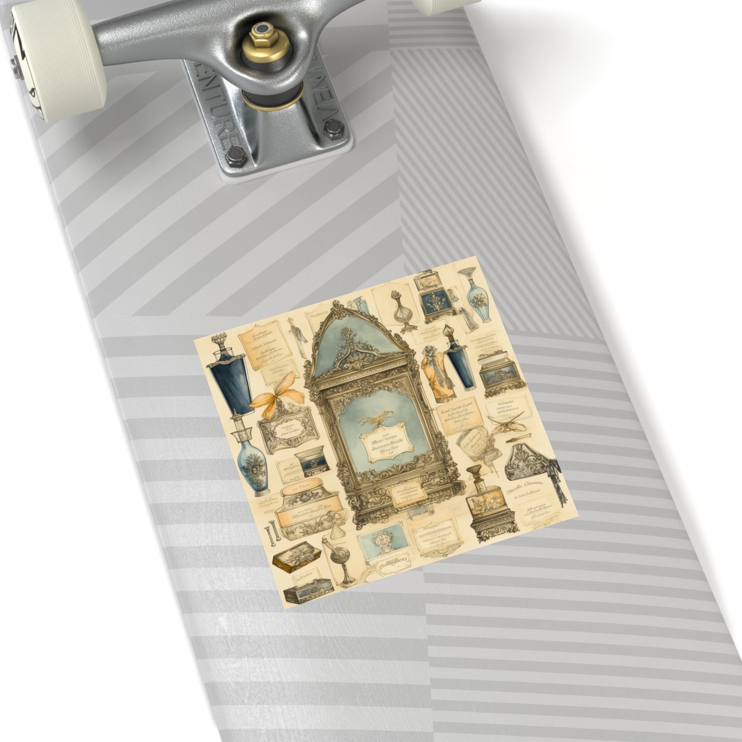 Antique Apothecary Label Square Decal #4