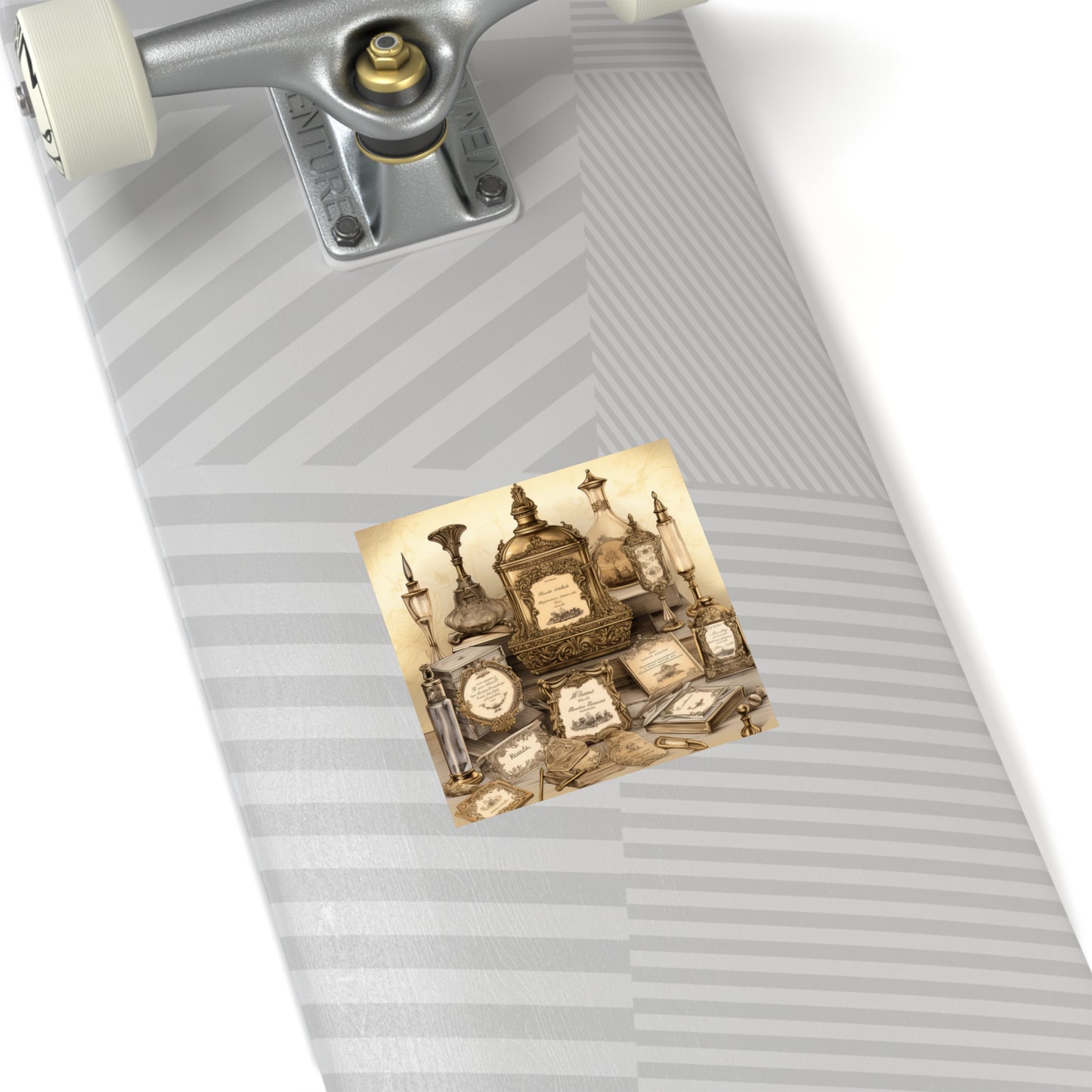Antique Apothecary Label Square Decal #2