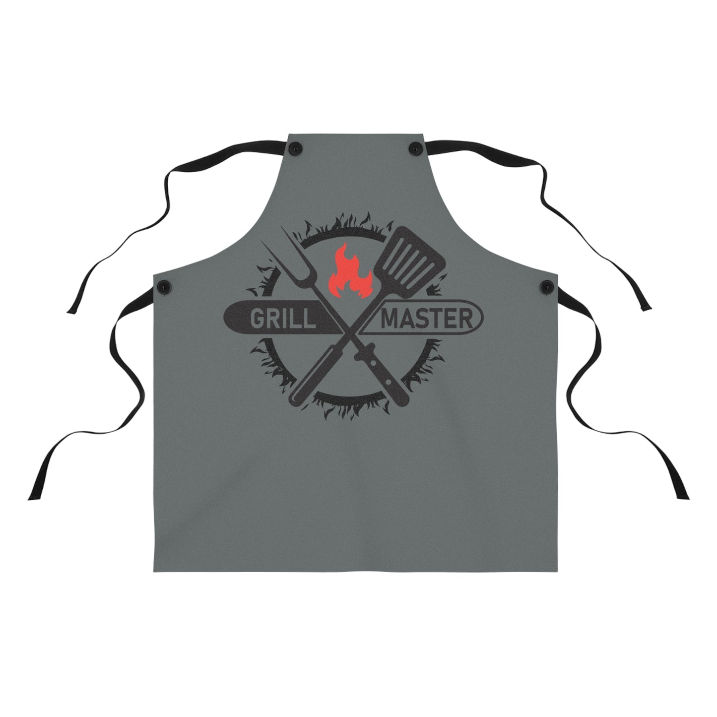 Dark Gray Grill Master Apron - Perfect for BBQ Lovers and Chefs, Ideal Gift for Father's Day and Summer Cookouts
