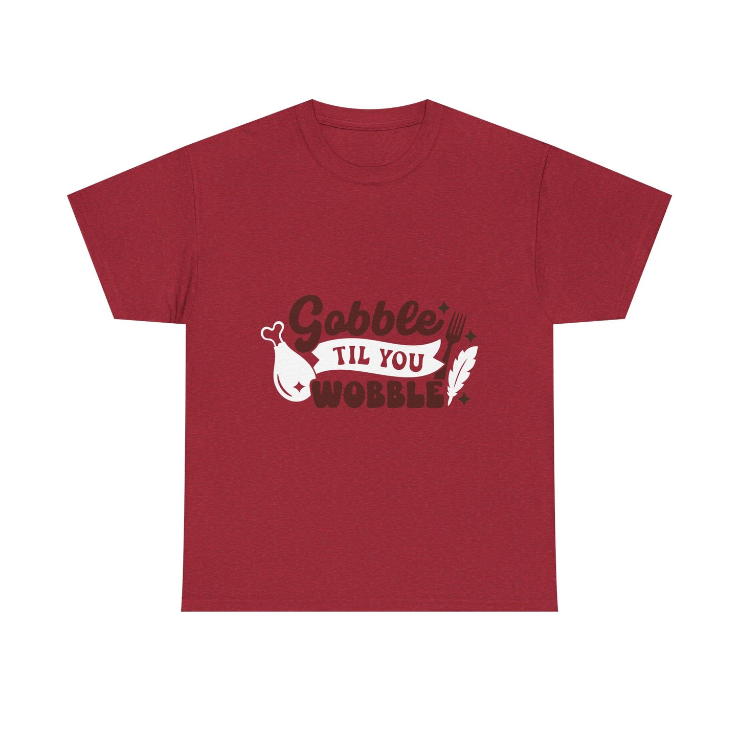 Funny Family Thanksgiving Tee, Gobble Till You Wobble, Thanksgiving Puns Shirt, Turkey Day Top