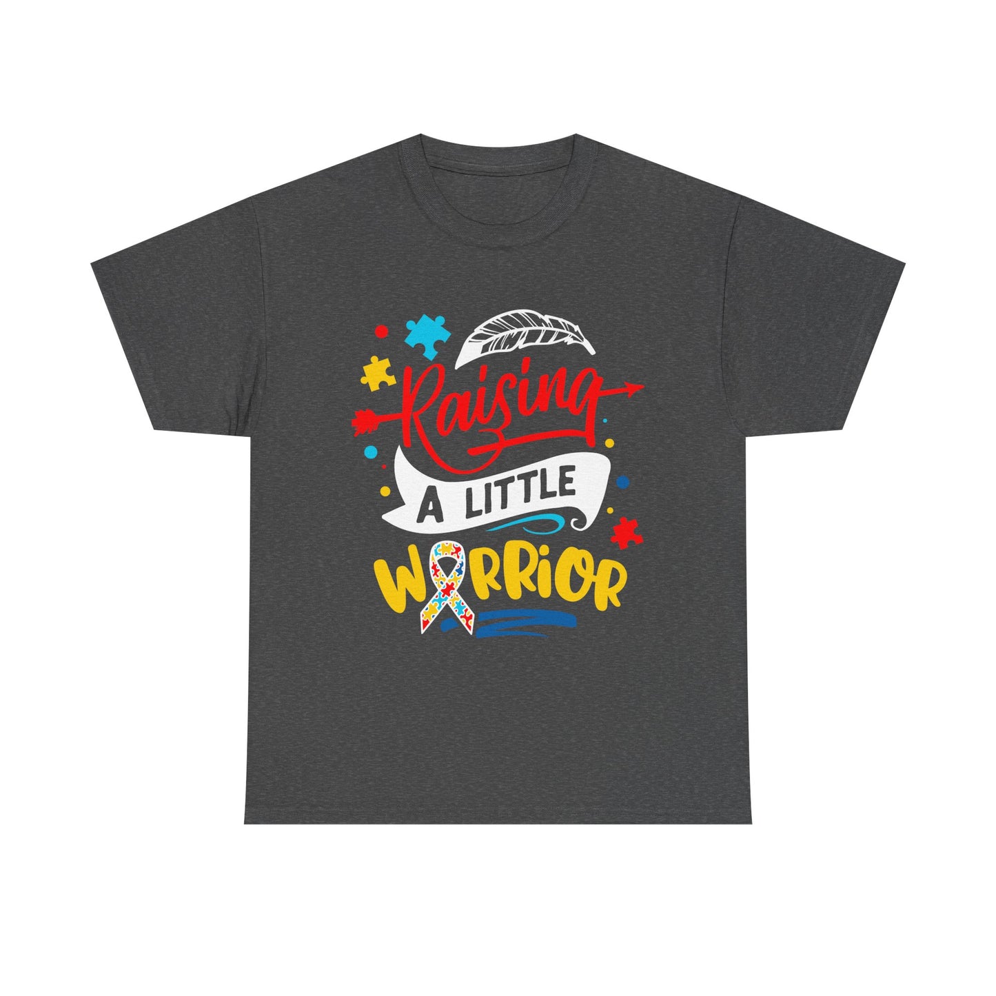 Raising A Little Warrior Autism Dad T-shirt for Dad for Father's Day