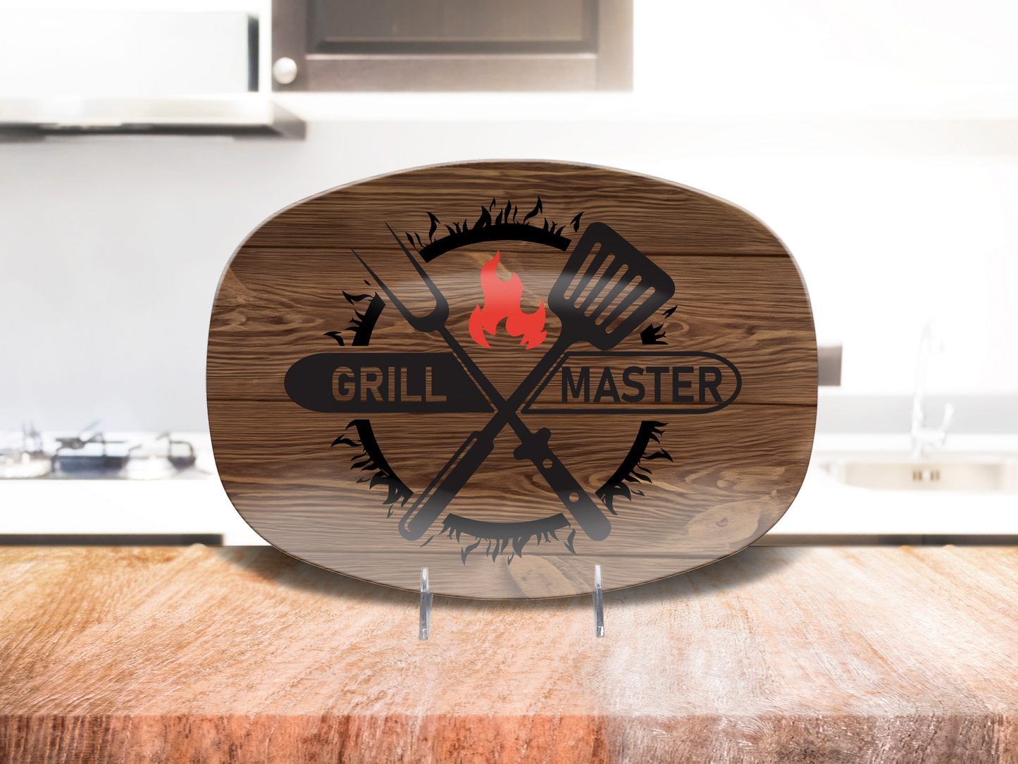 Grill Master Platter for Dad for the Barbecuing God in your Life