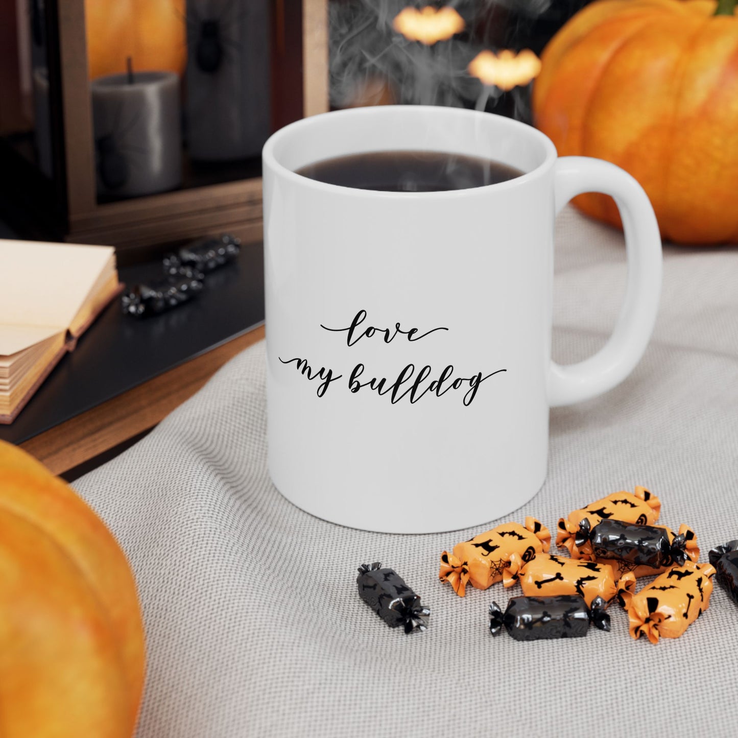 Bulldog Love Ceramic Mug (11oz, 15oz)