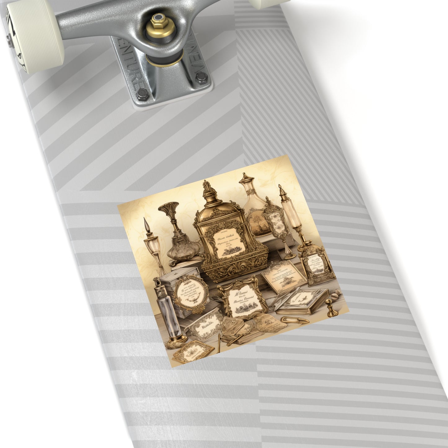 Antique Apothecary Label Square Decal #2