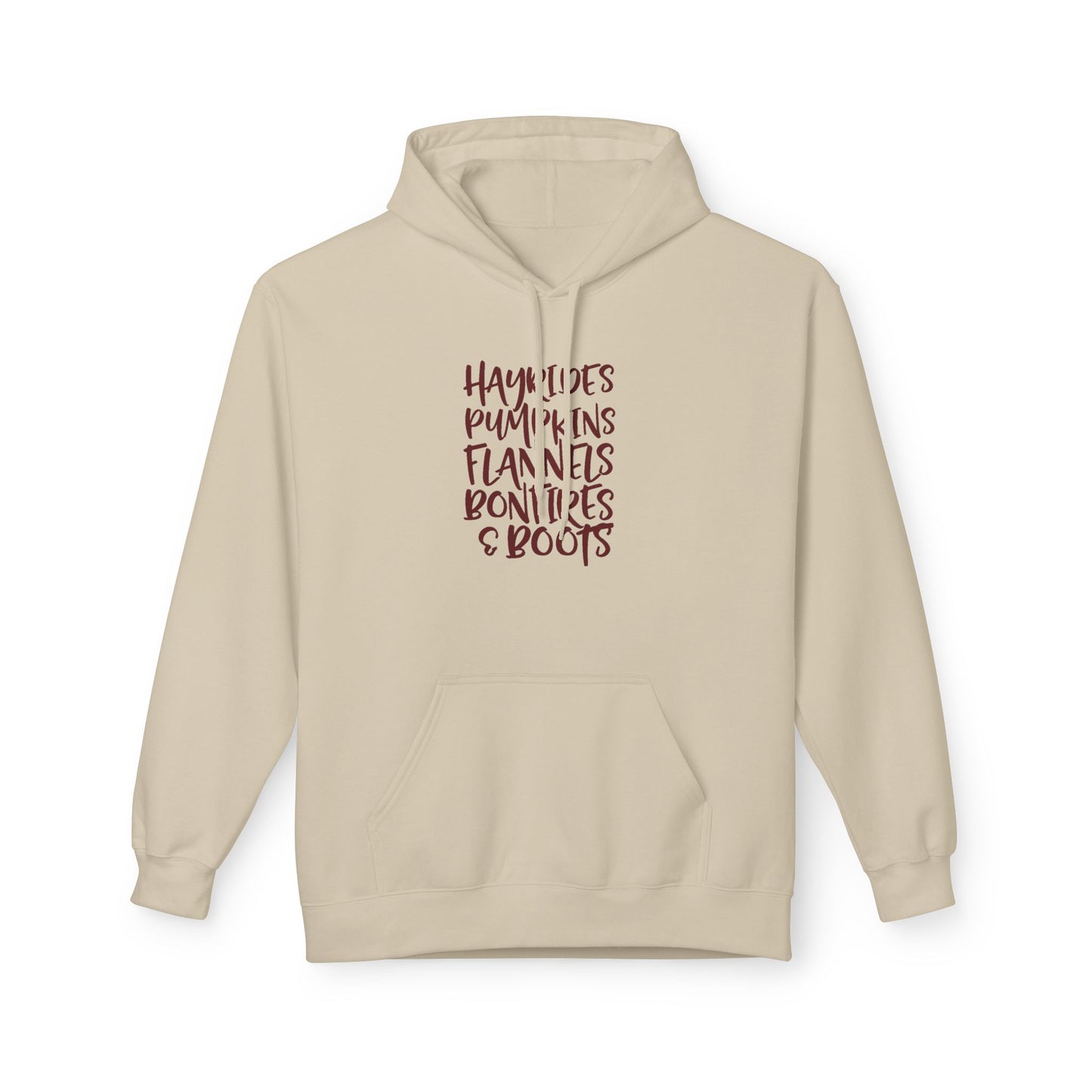 Hayrides, Pumpkins, Flannels Autumn Hoodie