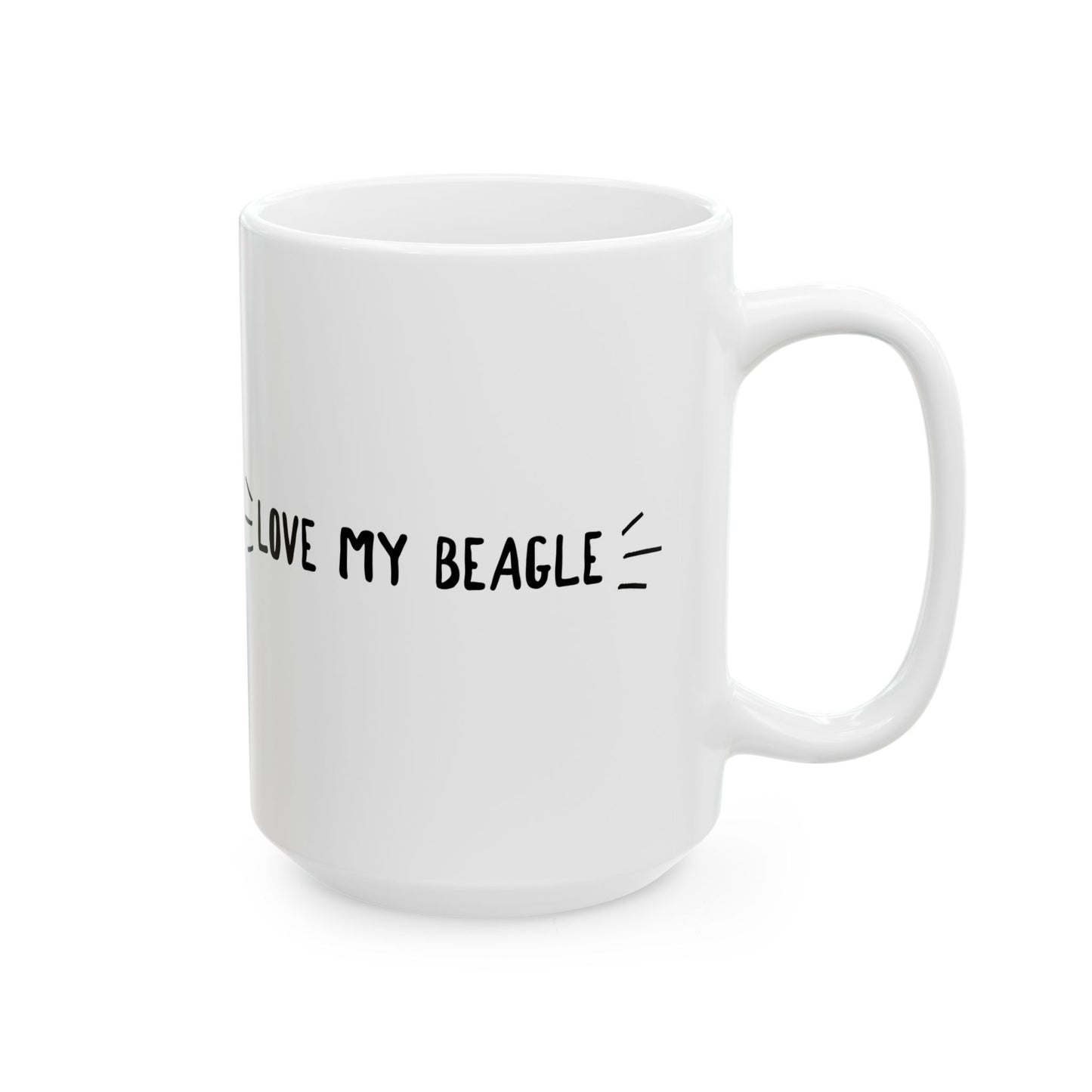 Beagle Love Ceramic Mug (11oz, 15oz)