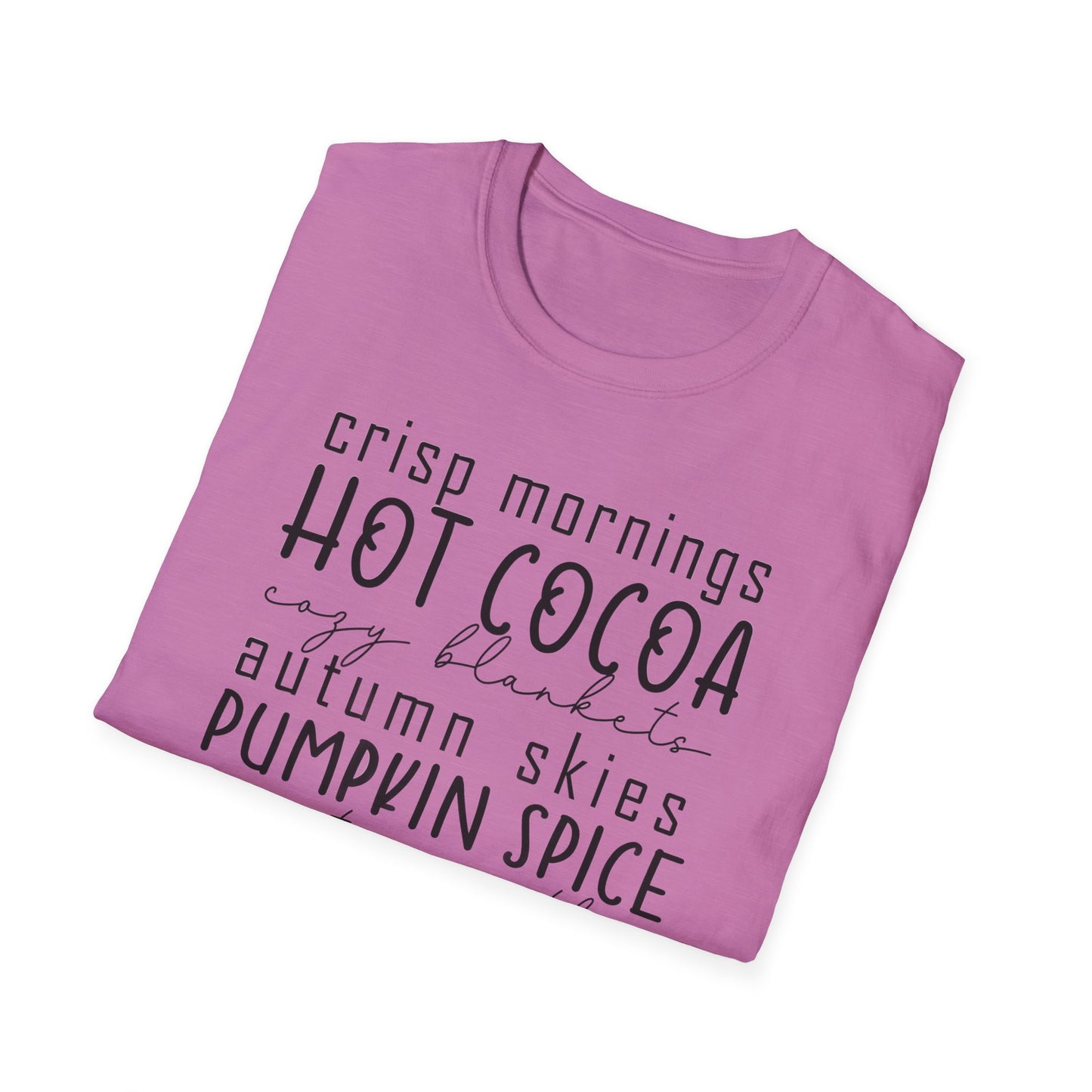 Cozy Fall T-Shirt | Autumn Vibes Shirt, Pumpkin Spice Tee, Hot Cocoa Top, Seasonal Casual Wear, Thanksgiving Gift
