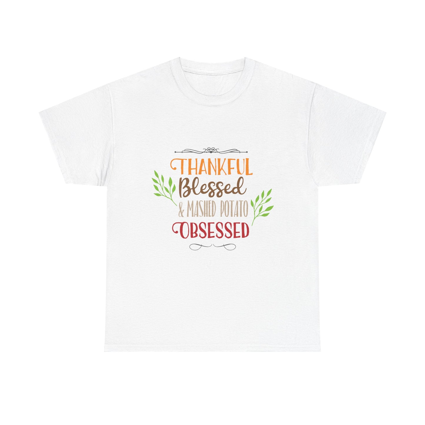 Mashed Potato Obsessed Funny Family Thanksgiving Tee