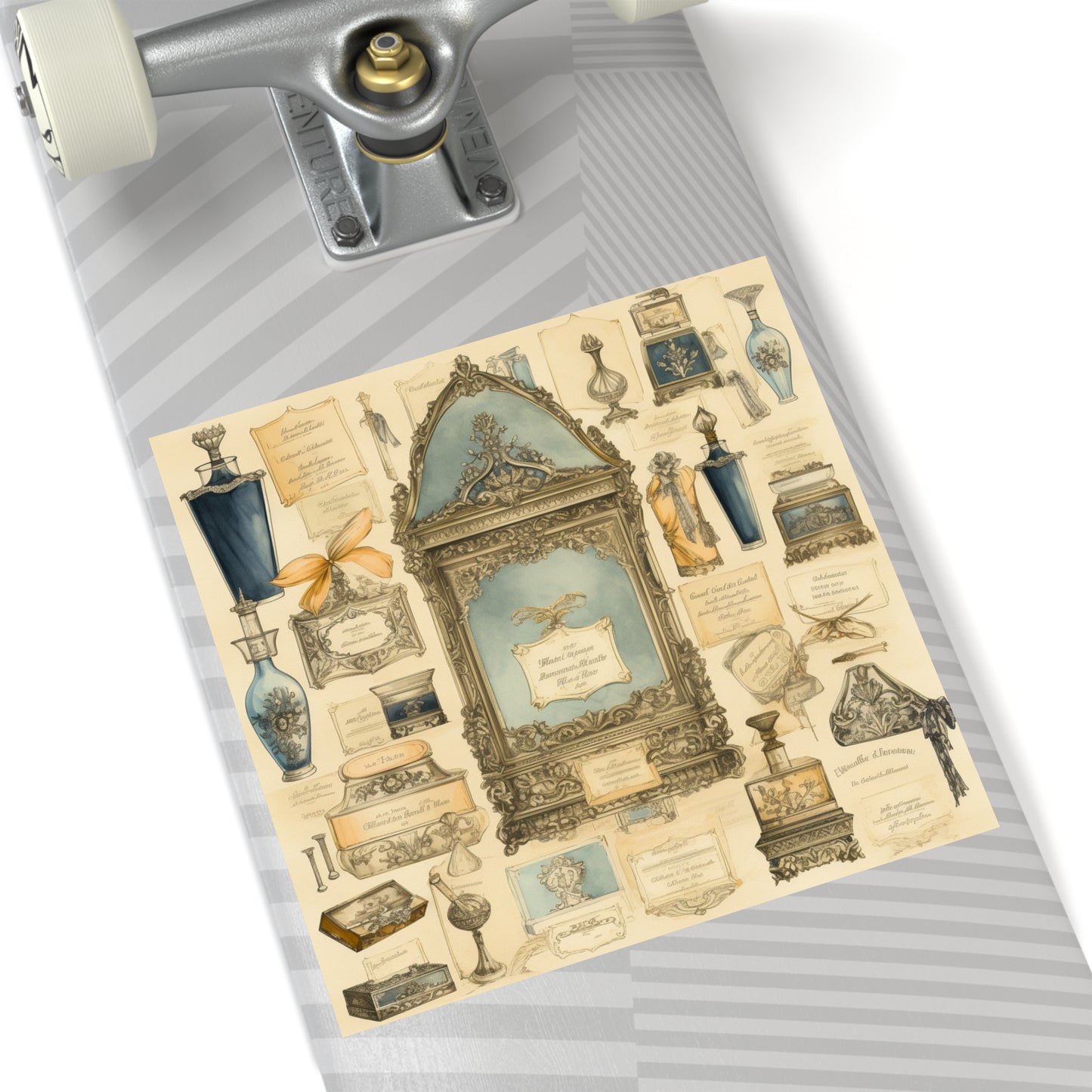 Antique Apothecary Label Square Decal #4