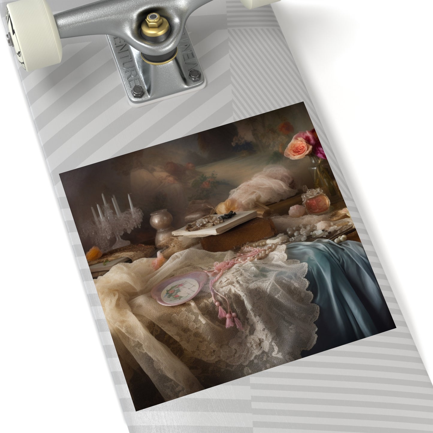 Vintage Women's Boudoir Square Sticker #2