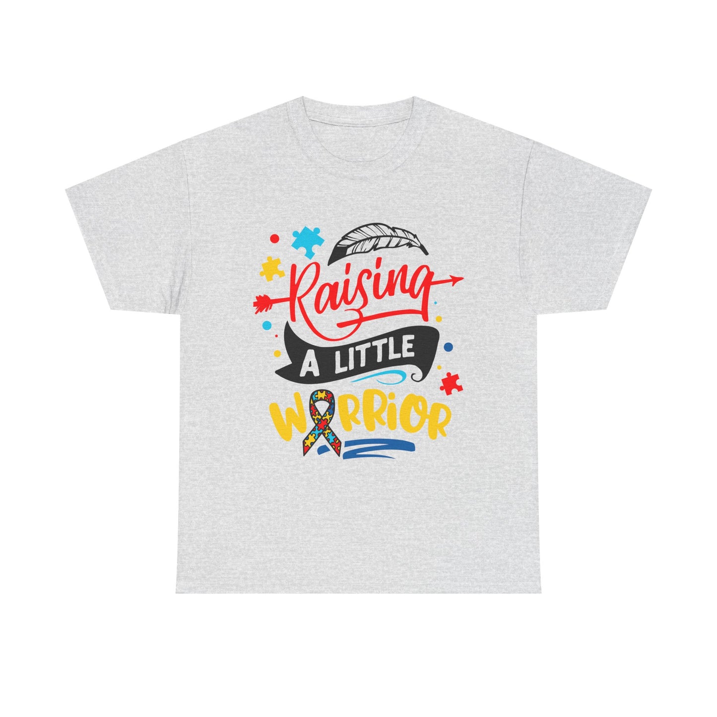 Raising A Little Warrior Autism Dad T-shirt for Dad for Father's Day