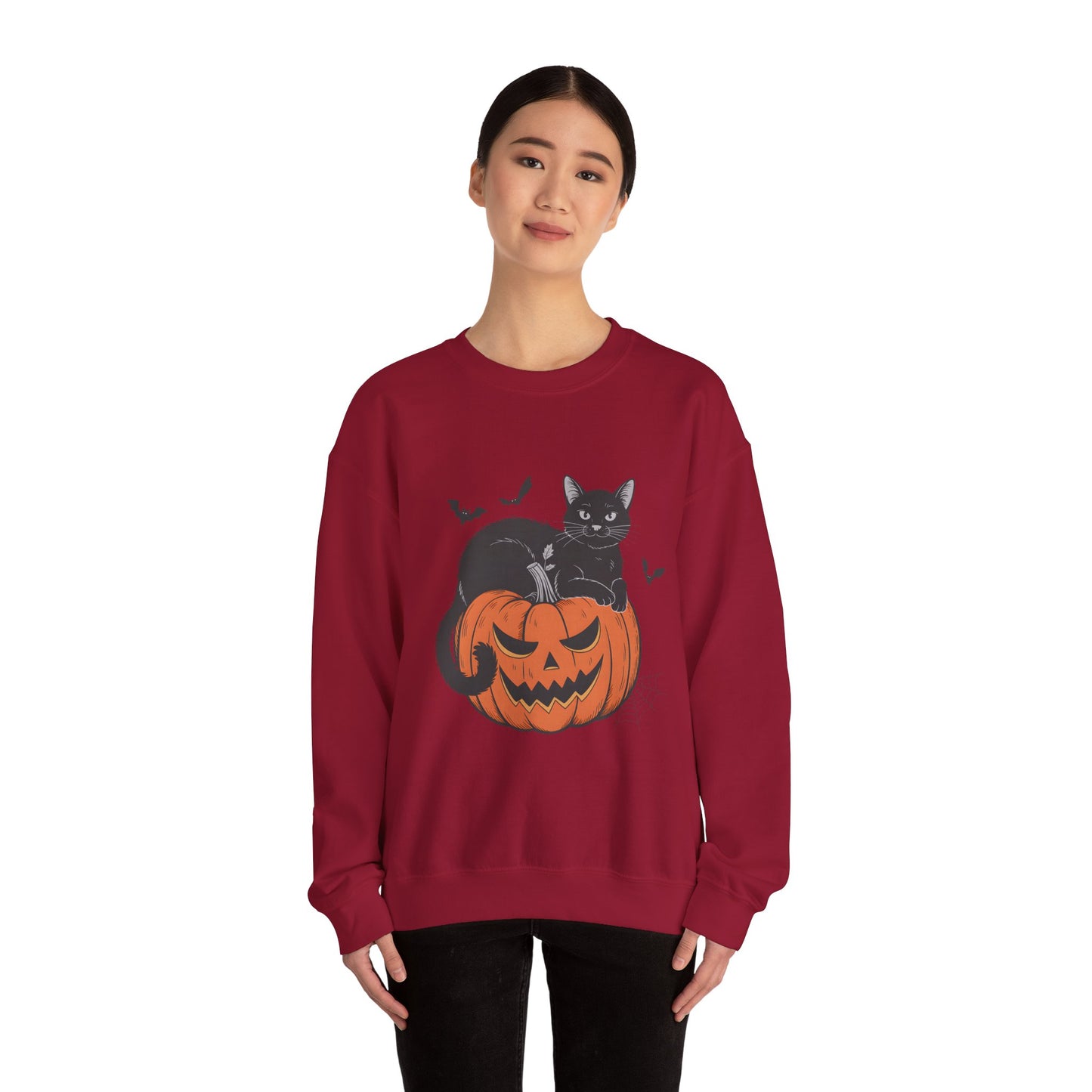 Halloween Black Cat Women's Sweatshirt