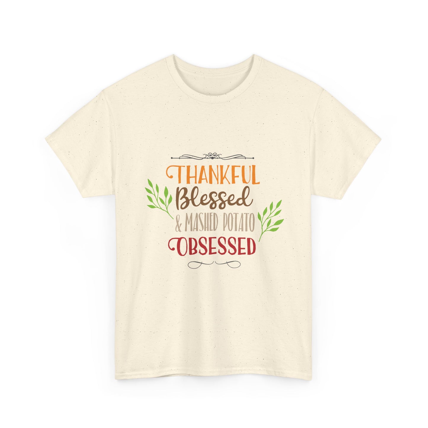 Mashed Potato Obsessed Funny Family Thanksgiving Tee