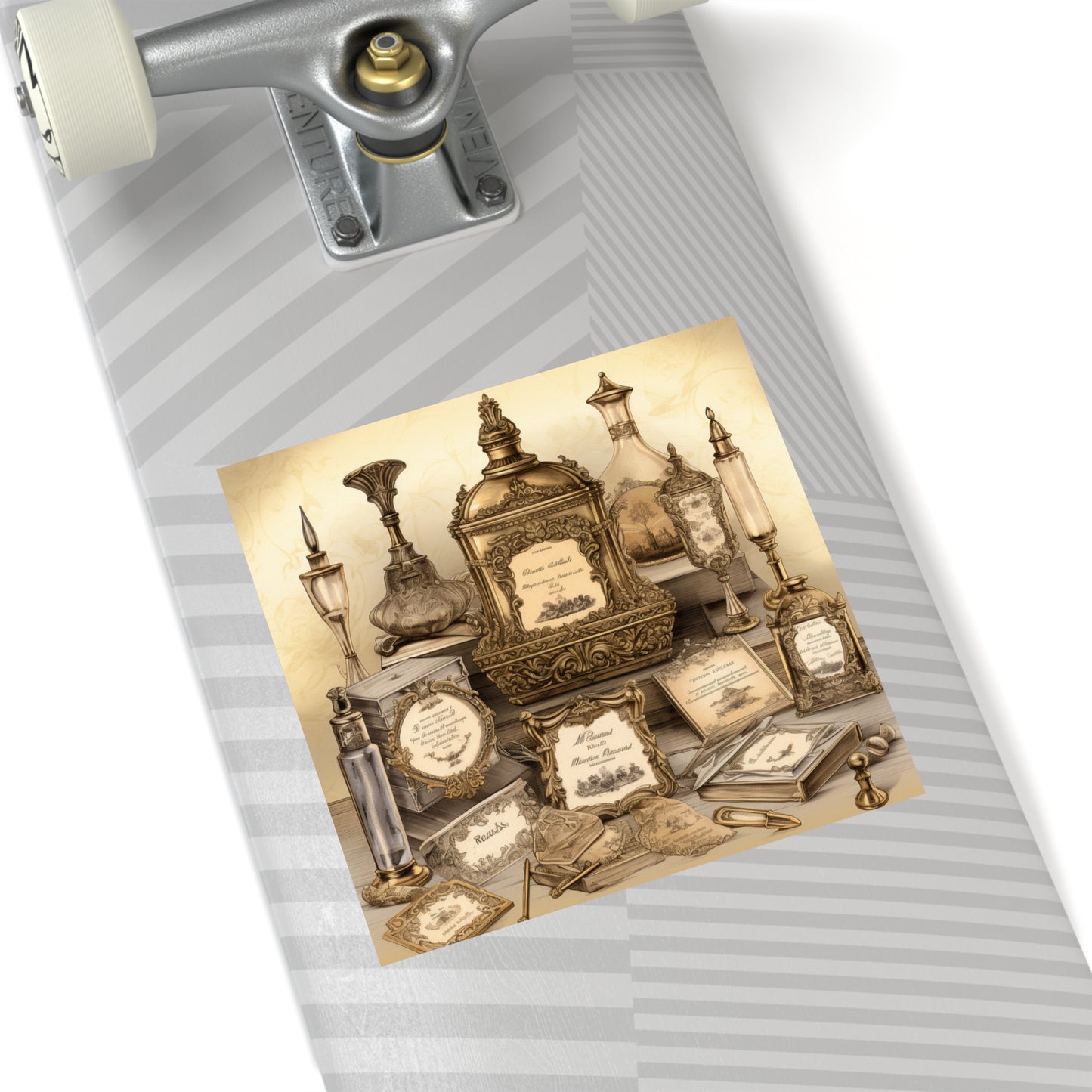 Antique Apothecary Label Square Decal #2