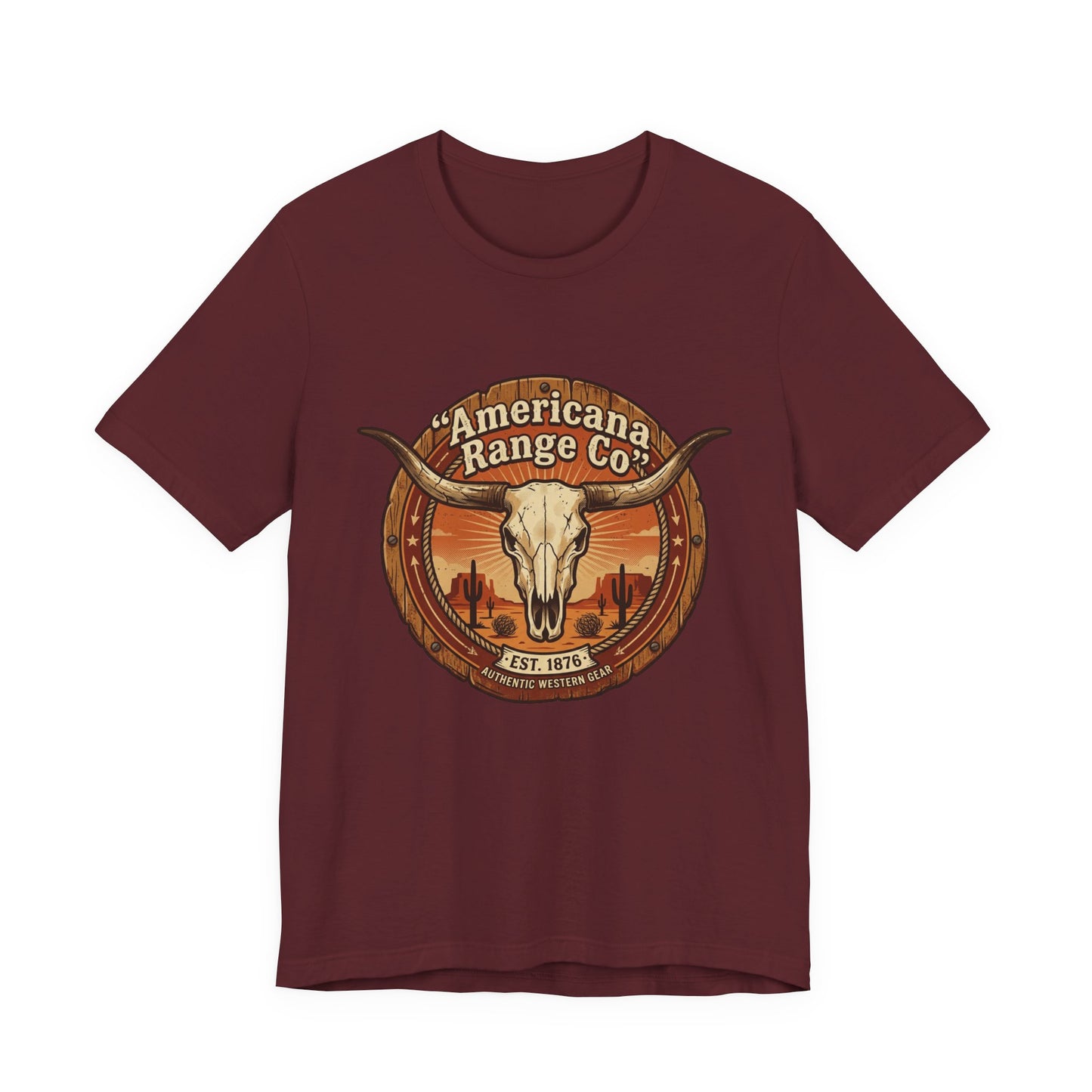 Americana Range Co Skull Tee | Western Vintage, Frontier Rodeo