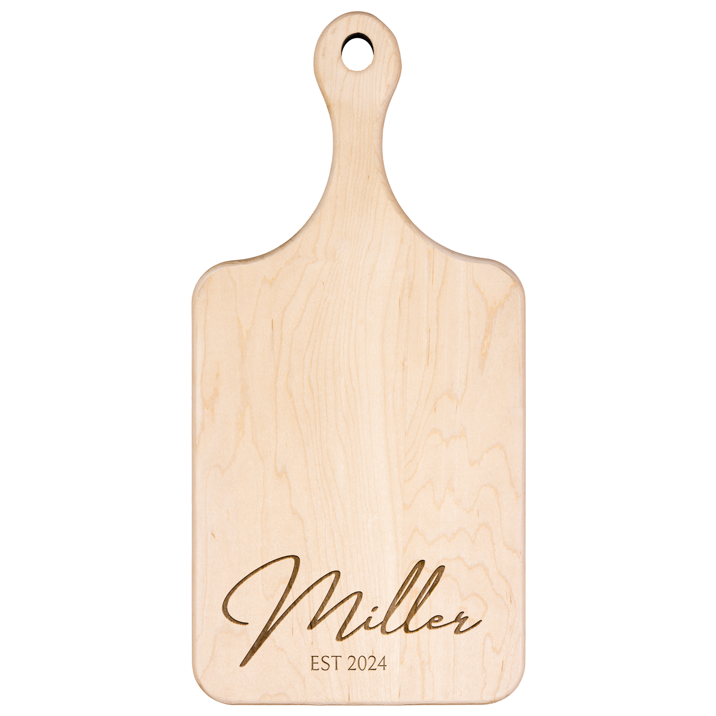 Personalized Hardwood Charcuterie Board - Made in USA