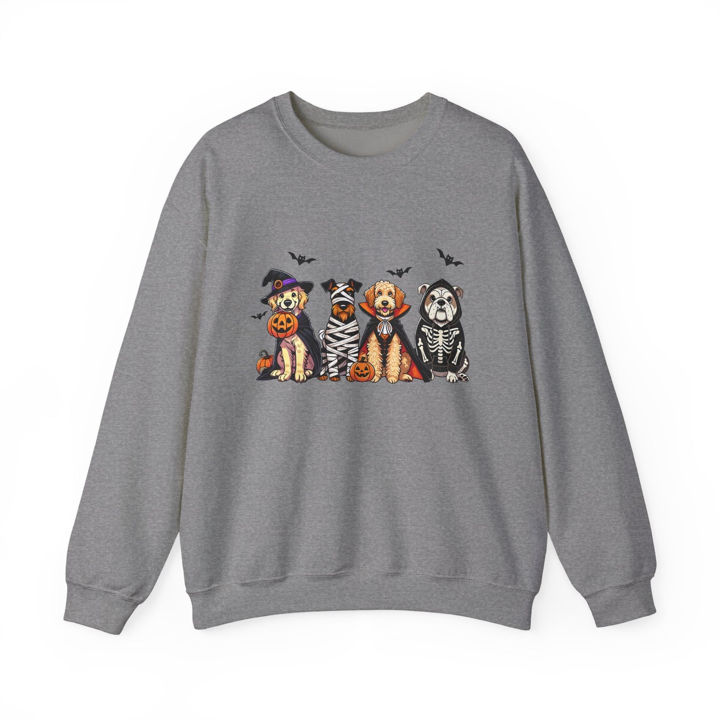 Cute Trick or Treat Dogs Women's Halloween Sweatshirt