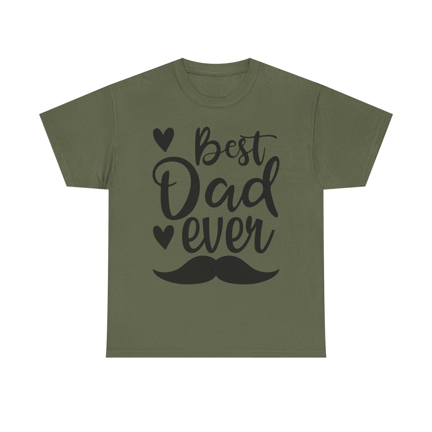 Best Dad Ever with Mustache T-Shirt - Father's Day Gift