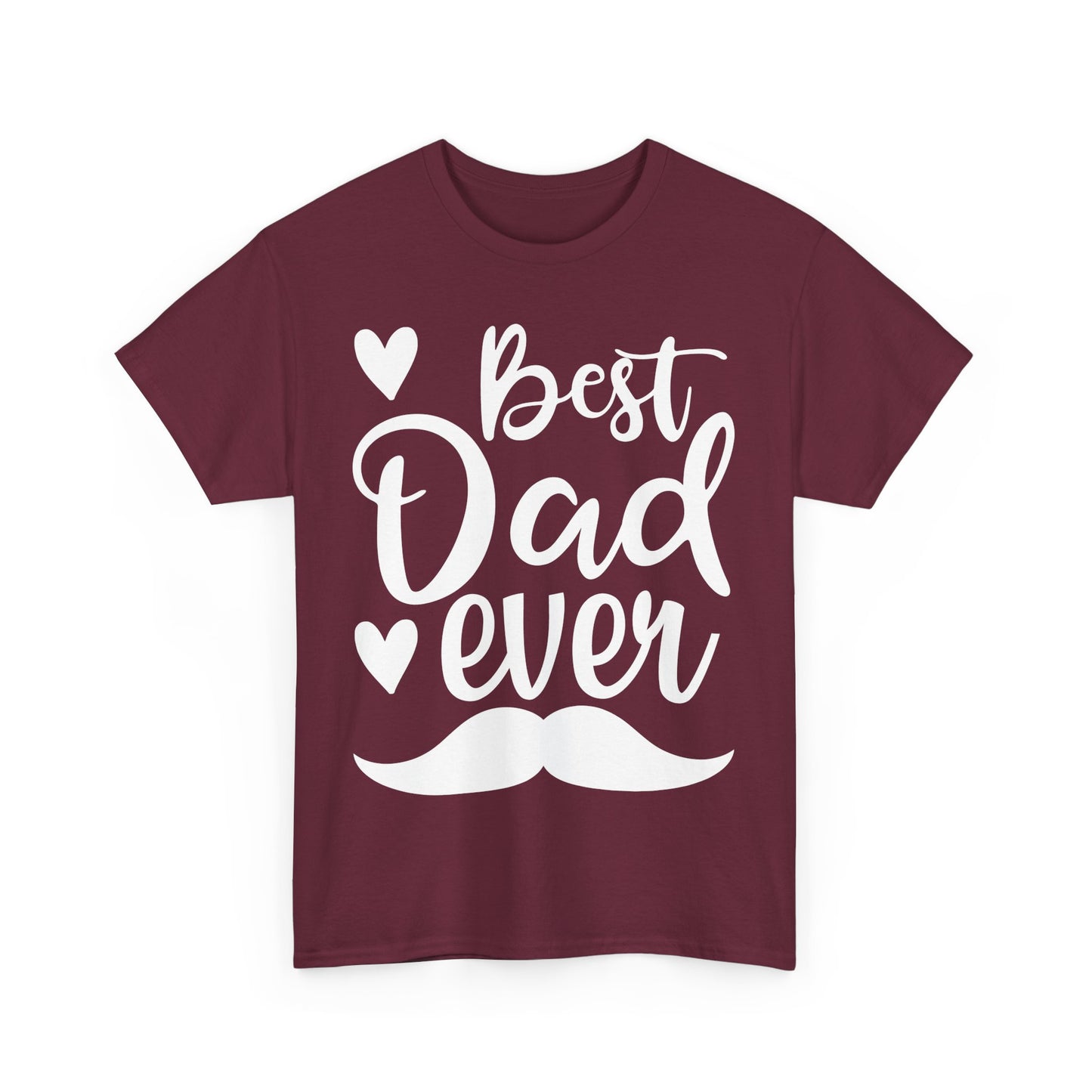 Best Dad Ever with Mustache T-Shirt - Father's Day Gift