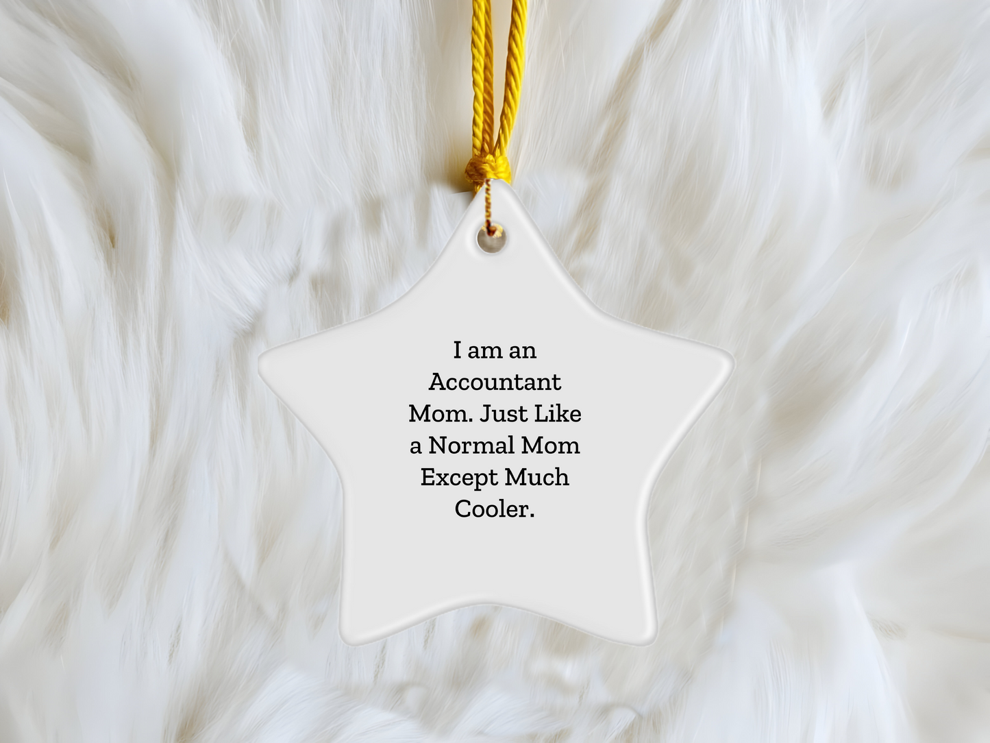 Accountant Mom Star Ornament