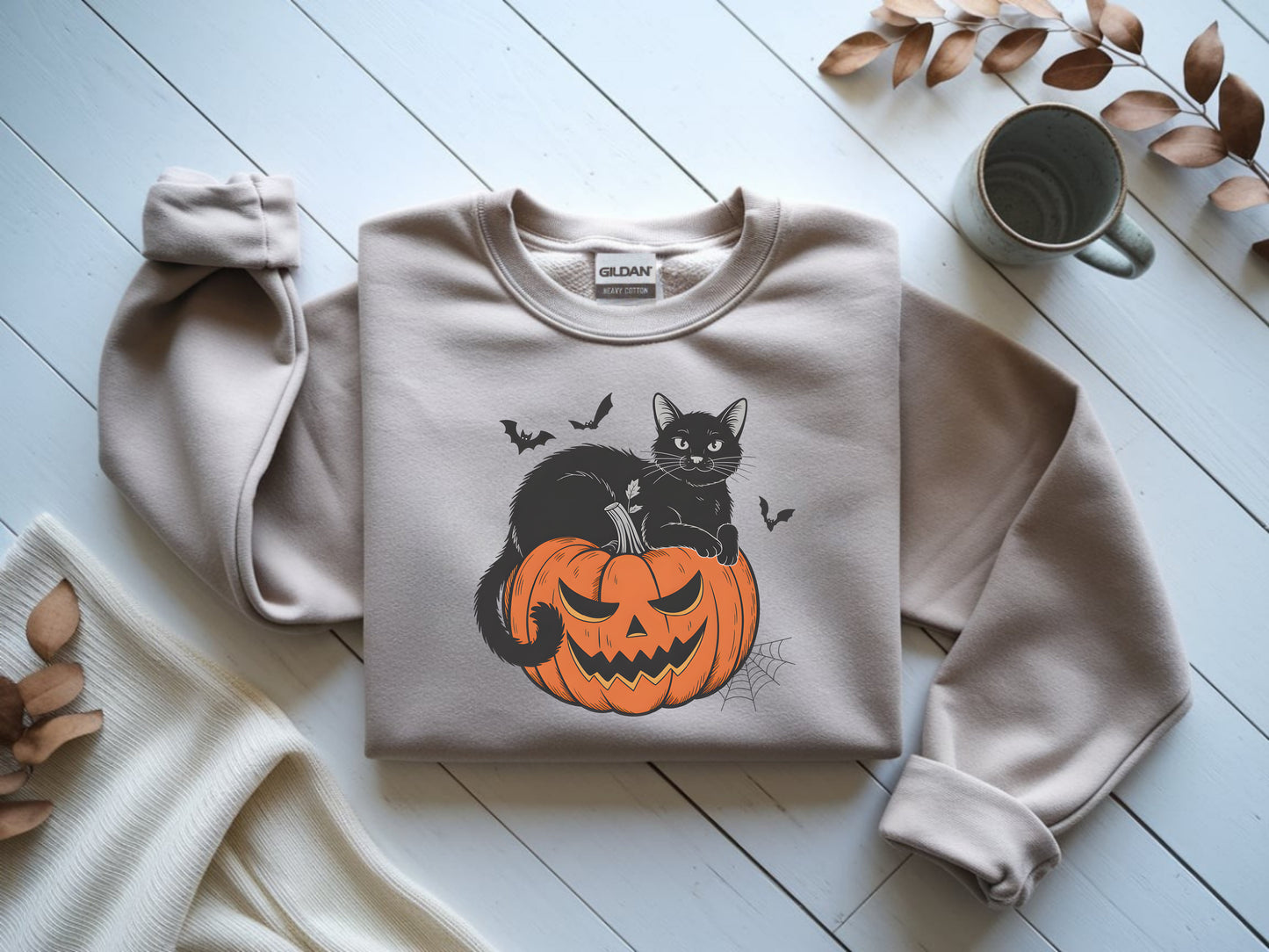 Halloween Black Cat Women's Sweatshirt
