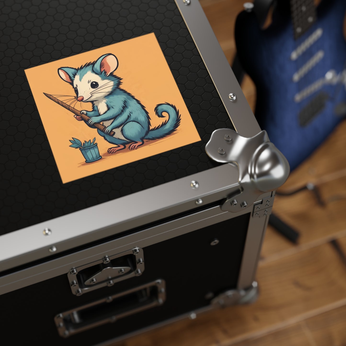 Adorable Cartoon Possum Stickers | Cute Marsupial Vinyl Decals | Fun Animal Sticker Set for Laptops and Journals