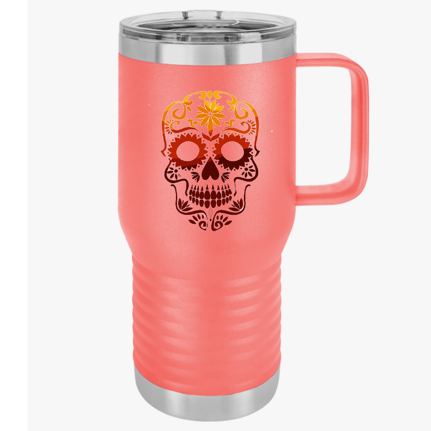 Sugar Skull Travel Mug, 20oz