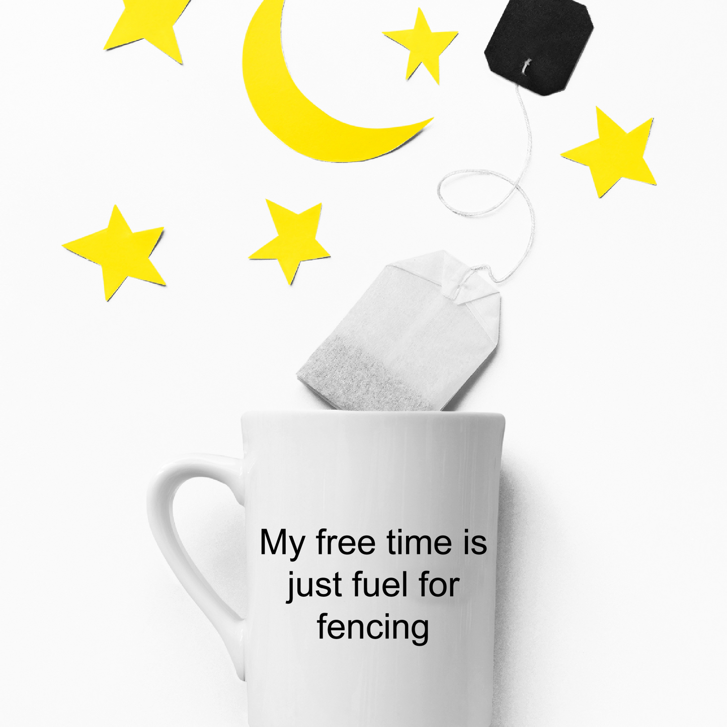 My Free Time Is Fueled For Fencing White Mug (11 oz & 15 oz)