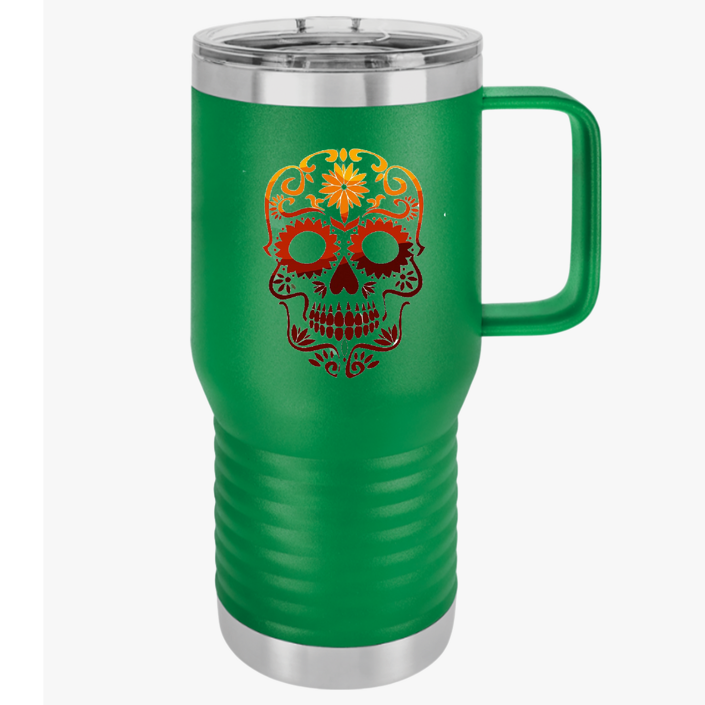 Sugar Skull Travel Mug, 20oz