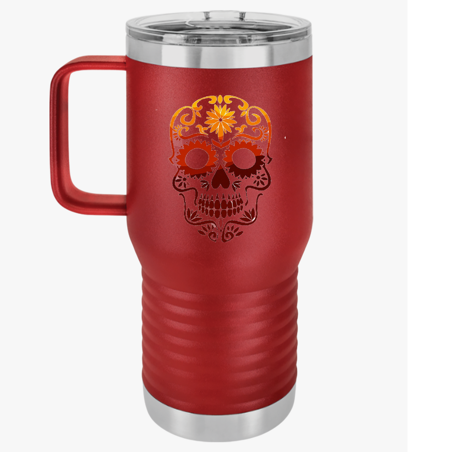 Sugar Skull Travel Mug, 20oz