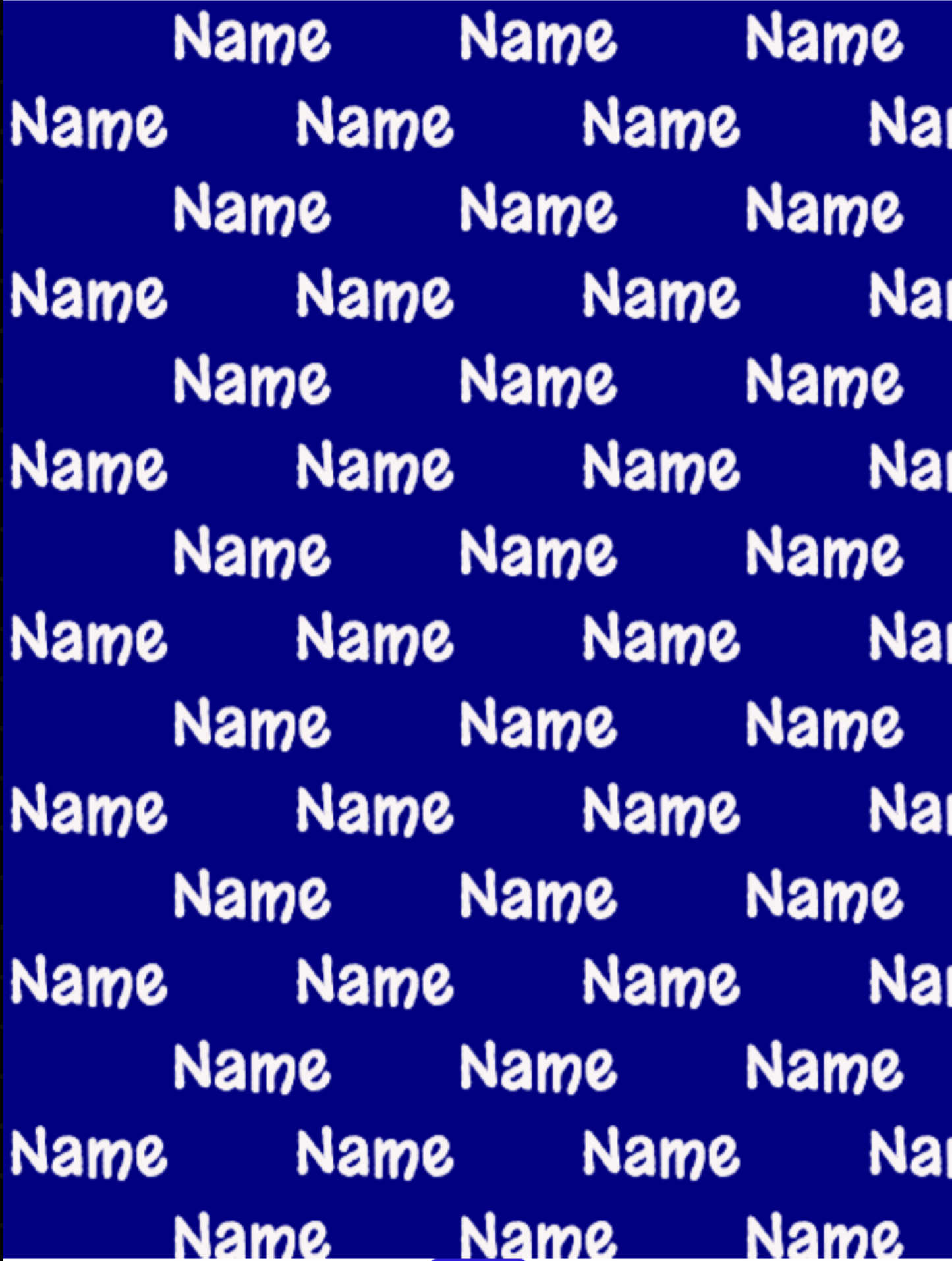 Personalized Custom Name Baby Blanket