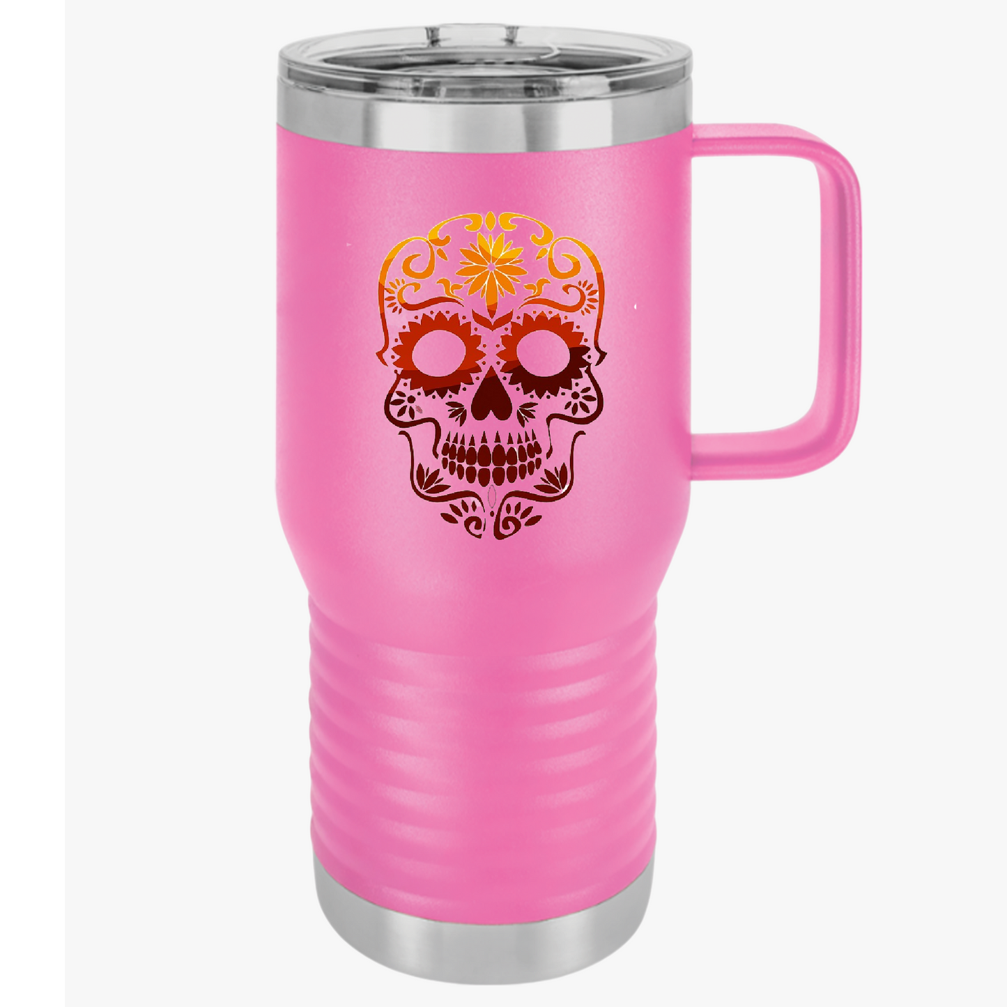 Sugar Skull Travel Mug, 20oz