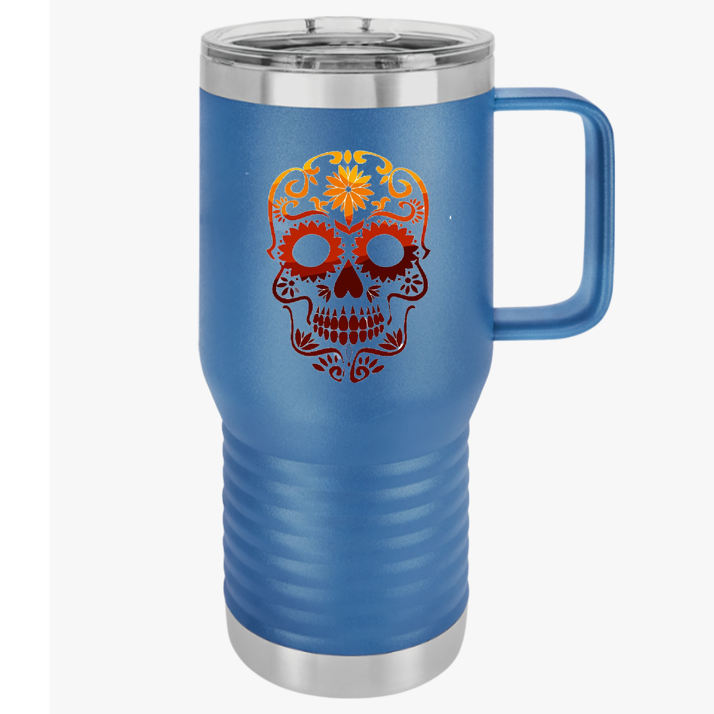 Sugar Skull Travel Mug, 20oz