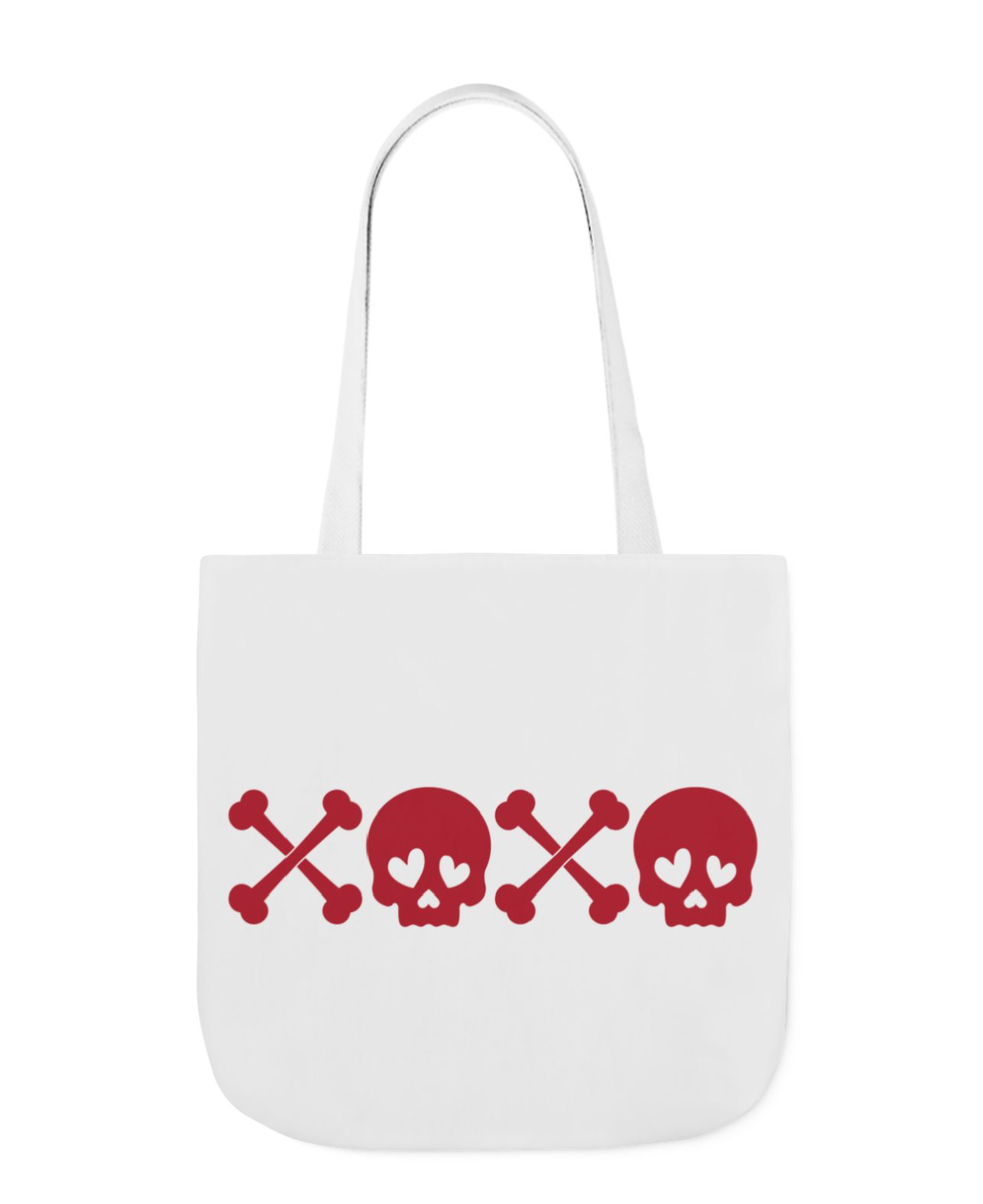Skull Polyester Canvas Tote Bag Bag