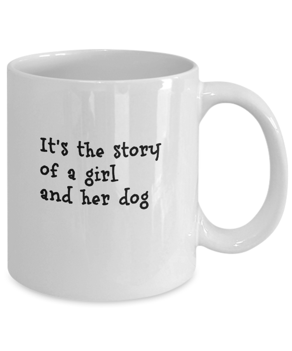 Girl Story Dog Mug