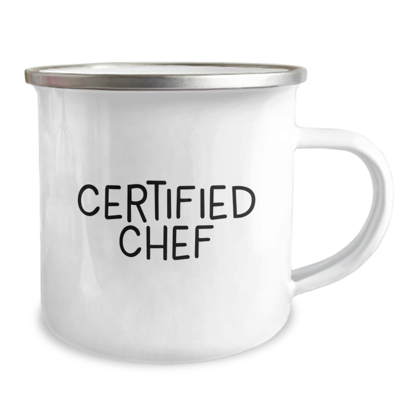 Gifts from Friends to Chef's - Funny Birthday Camping Mug, 12 oz Stainless Steel with Enamel Finish, 'I'm not a morning person, but I'm a morning Chef' - Unique Birthday Unique Gifts for Chef - Image 2