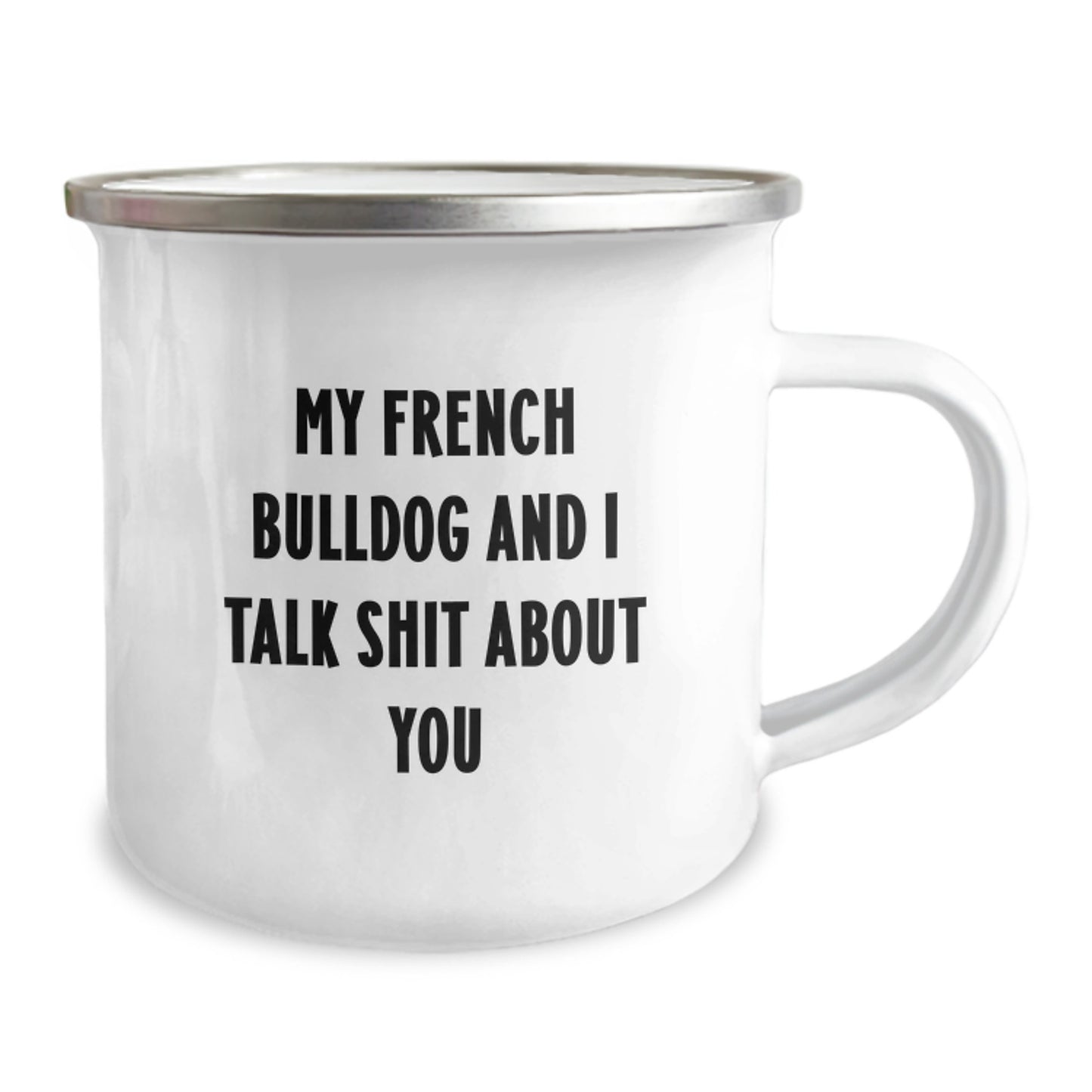 Funny French Bulldog Camping Mug Gifts for Graduation from Friends - Image 2