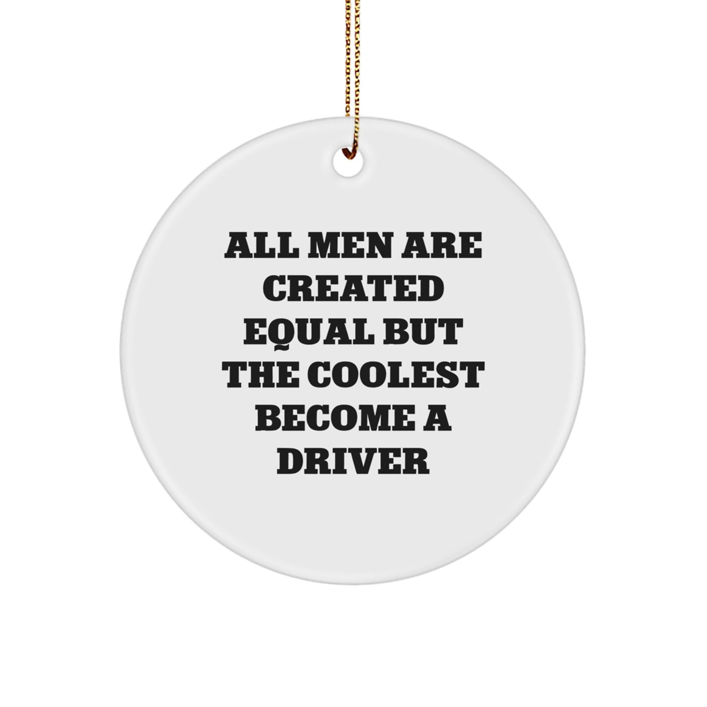 Driver Keepsake Christmas Ornament for Him Gift - Image 1