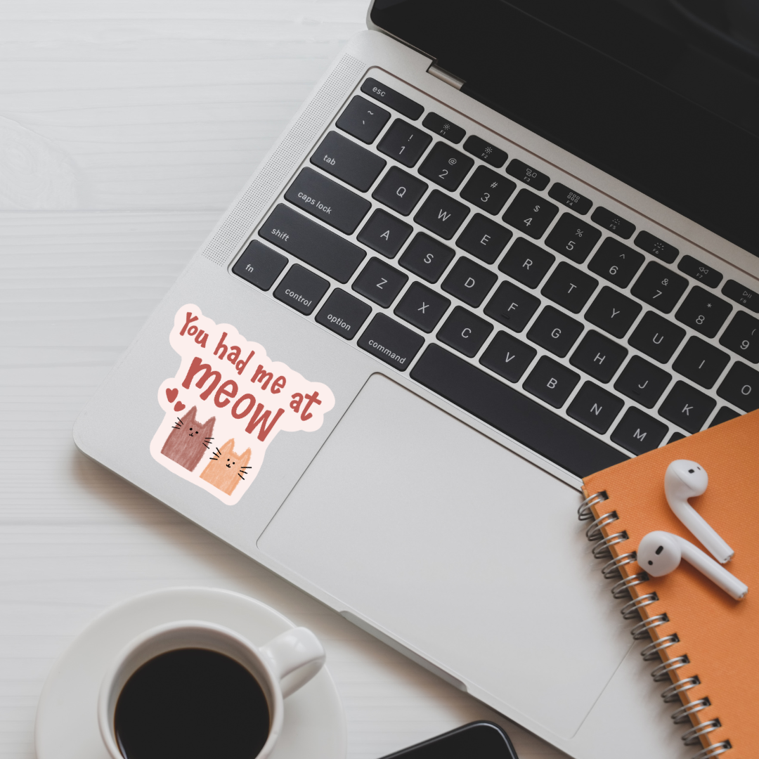 You Had Me at Meow Vinyl Sticker