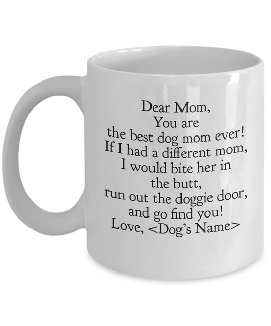 Custom Dog Mom Mug