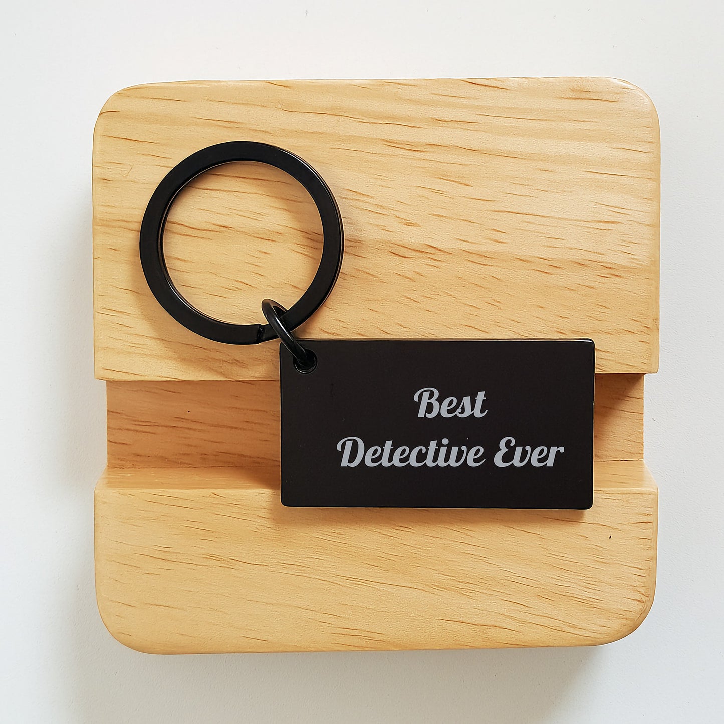 Detective Gifts from Friends, Funny Best Detective Ever Keychain for Graduation Unique Gifts - Image 2