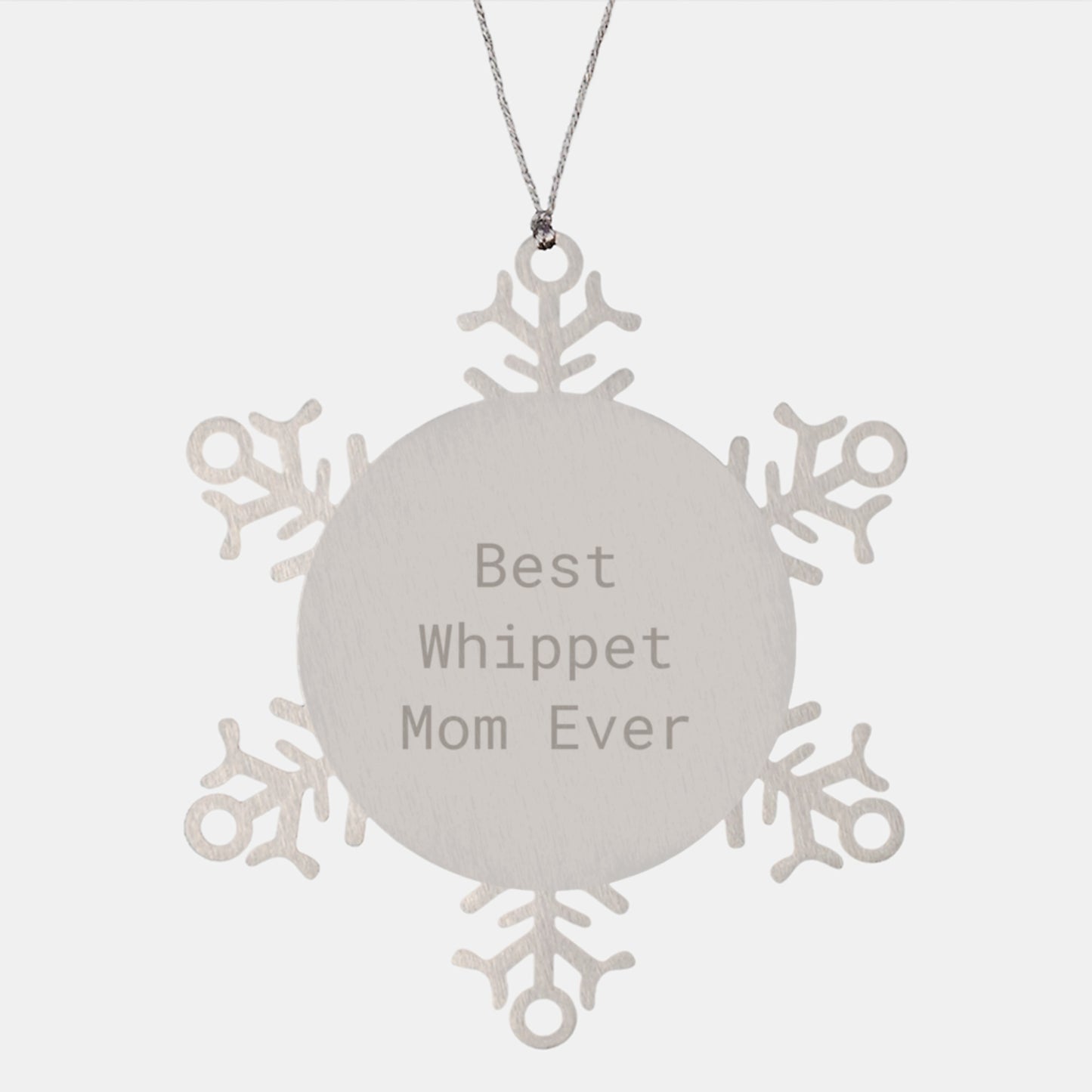Whippet Dog Mom Snowflake Ornament Gifts from Family, Gifts for Whippet Dog Lovers, Funny Christmas Ornament - Image 1