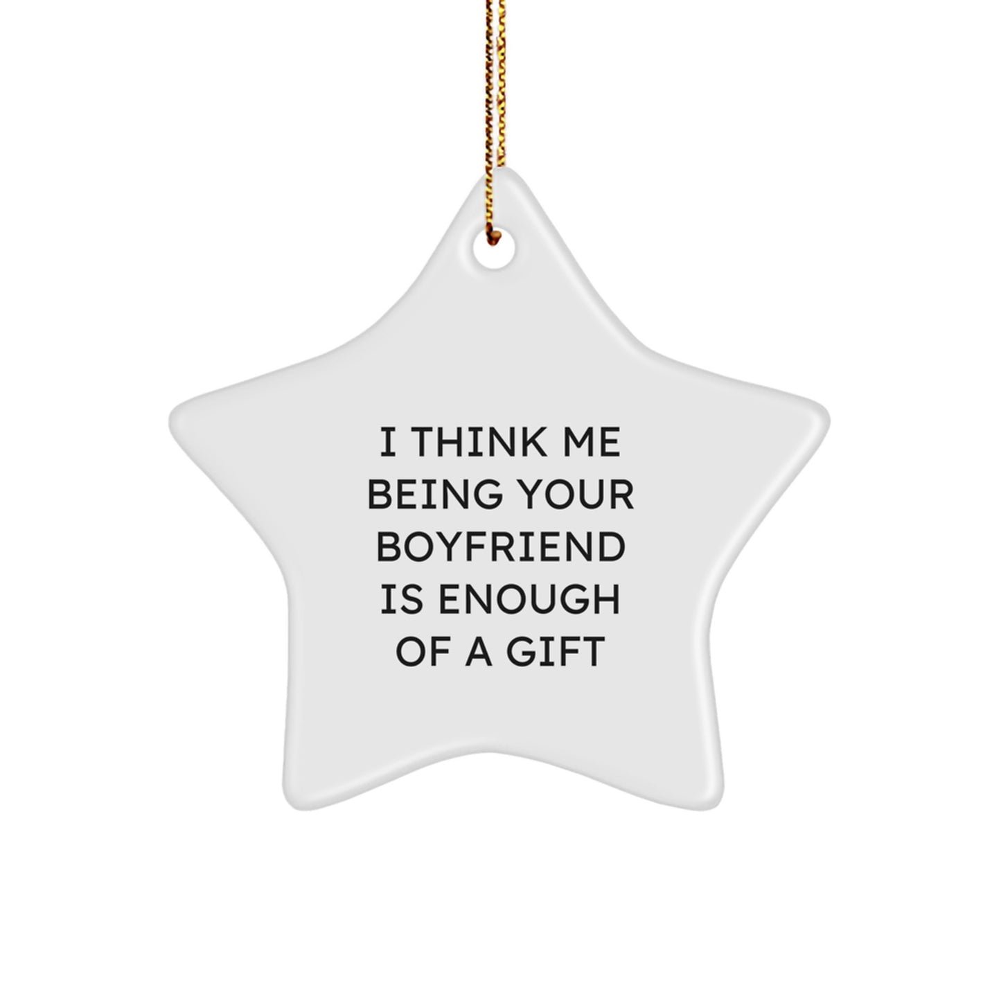 Funny Sweetheart Gifts from Men Gifts for Sweetheart Star Ornament Christmas Unique Gifts - Image 1