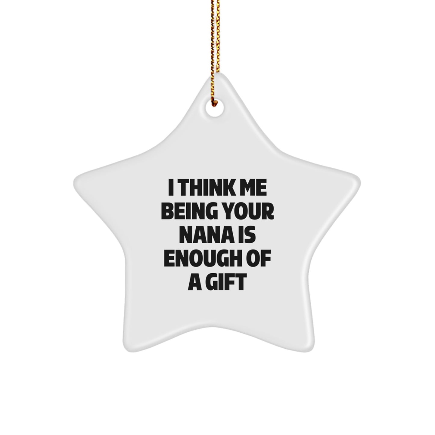 Funny Nana Star Ornament Gift from Family for Nana's Christmas Unique Gifts - Image 1